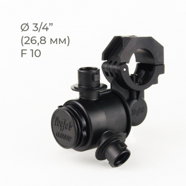 Держатель форсунок тройной QJ363 (Teejet) для опрыскивателя на трубу 3/4", F10